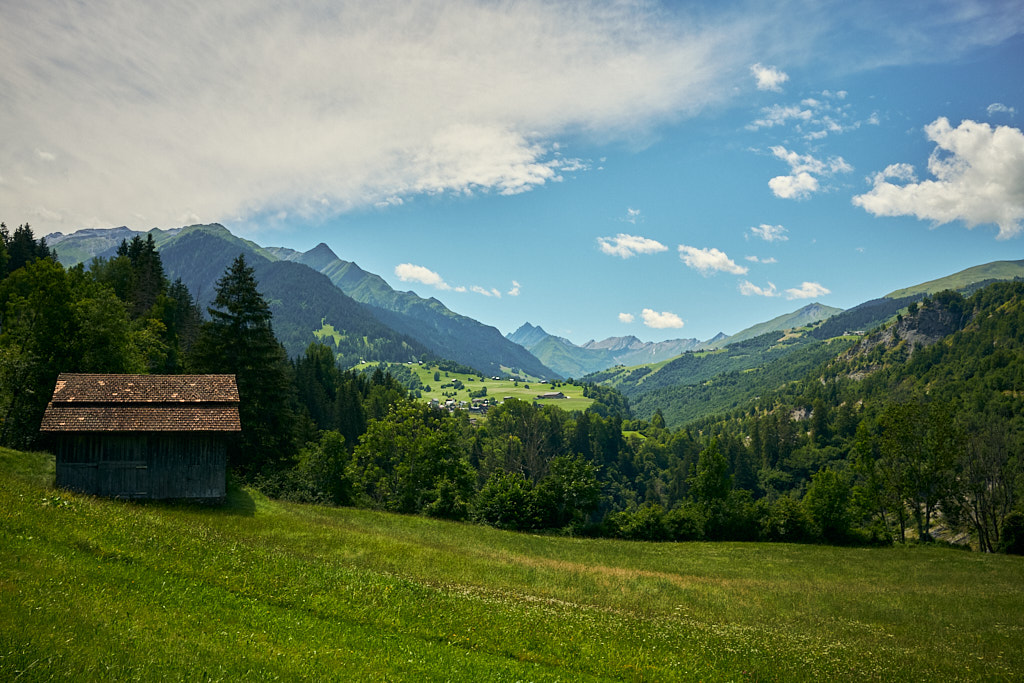 Blick ins Val Lumnezia hinter Ilanz