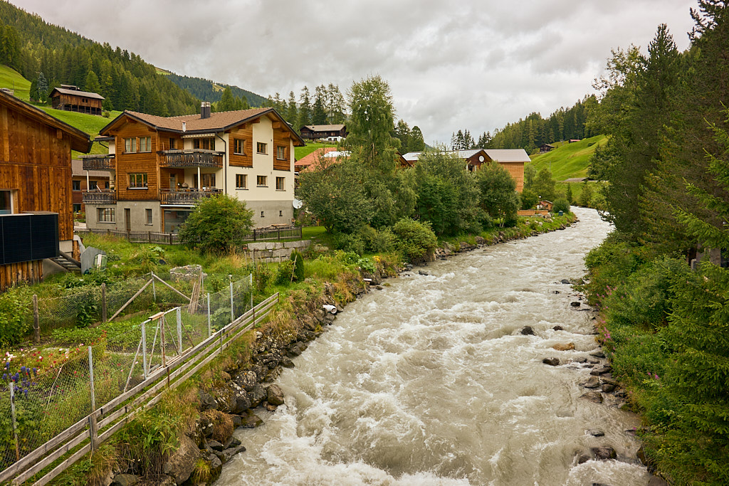 Rauschender Landwasserfluss bei Davos Ortolfi Rauschender Landwasserfluss bei Davos Ortolfi