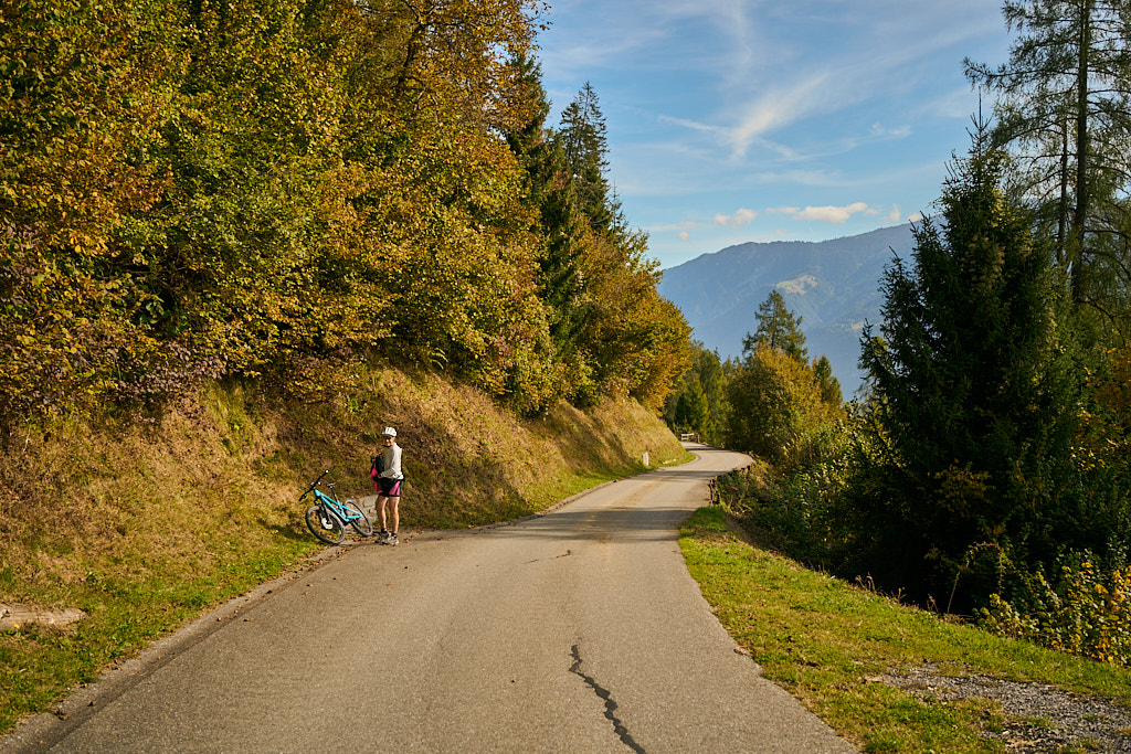 Erster Kleiderwechsel in der Herbstsonne