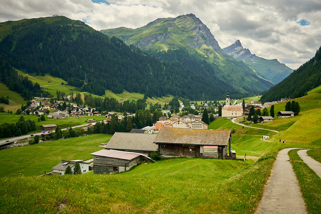 Kurz vor dem Dorf Splügen