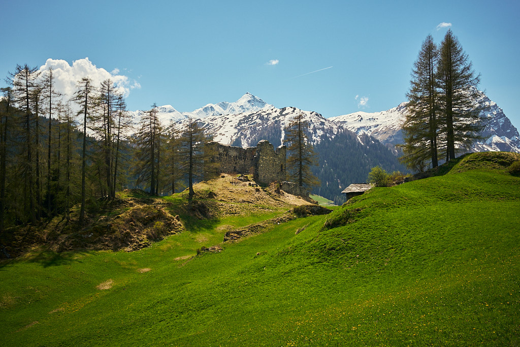 Burgruine bei Splügen Burgruine bei Splügen