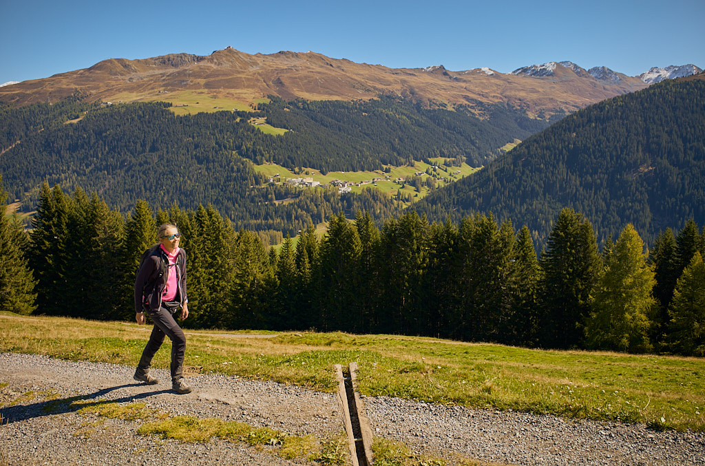 Kurz vor der Stafelalp mit Blick aufs Jakobshorn Kurz vor der Stafelalp mit Blick aufs Jakobshorn