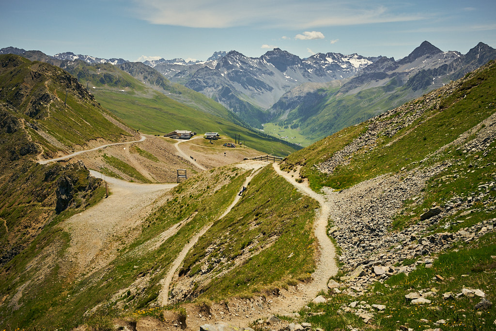 Bergpanorama über dem Sertigtal Bergpanorama über dem Sertigtal