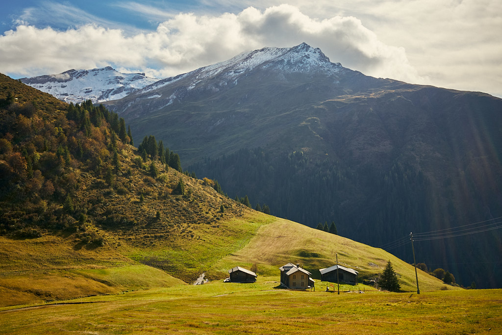 Blick vom Glaspass zum Carnusahorn Blick vom Glaspass zum Carnusahorn