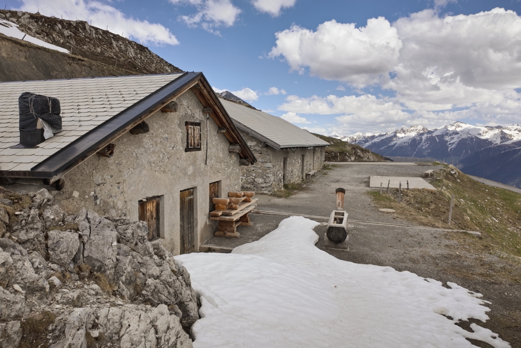 Ankunft bei der Alp da la Creusch Ankunft bei der Alp da la Creusch