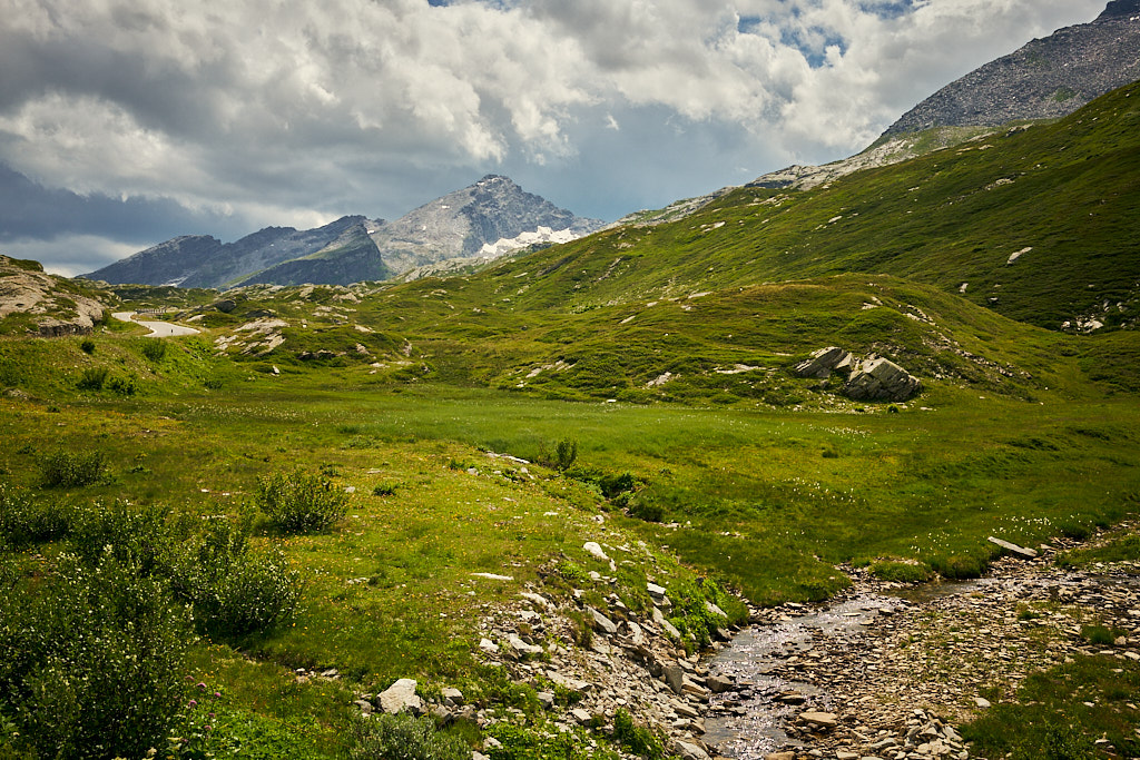 Im Aufstieg zum San Bernardino-Pass