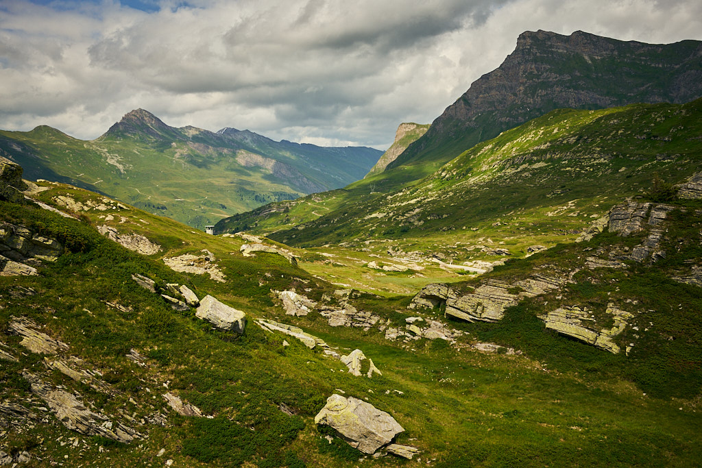 Im Aufstieg zum San Bernardino-Pass