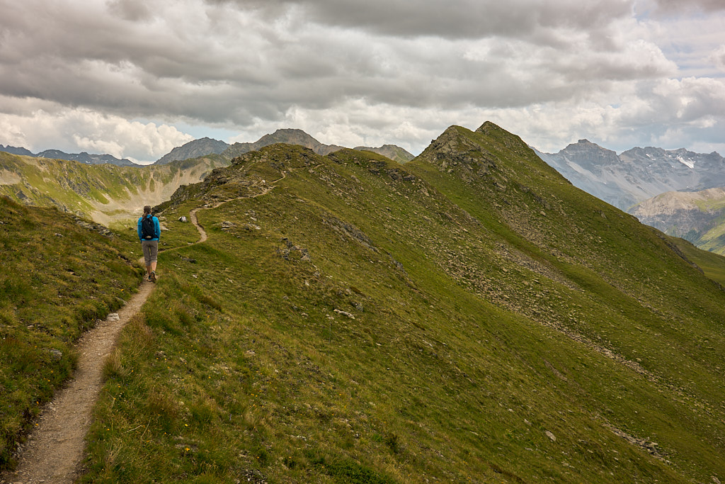 Auf dem Gratweg über die Jakobshornkette Auf dem Gratweg über die Jakobshornkette