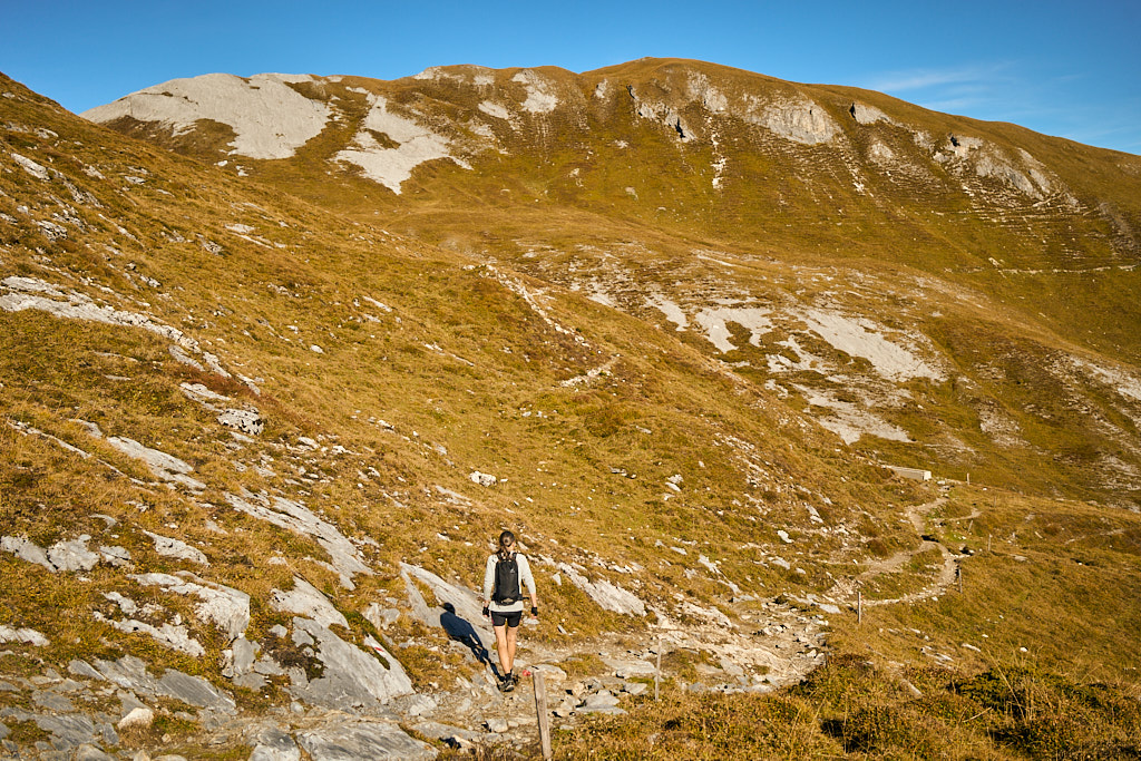 Auf dem Wanderweg zu den Gletschermühlen