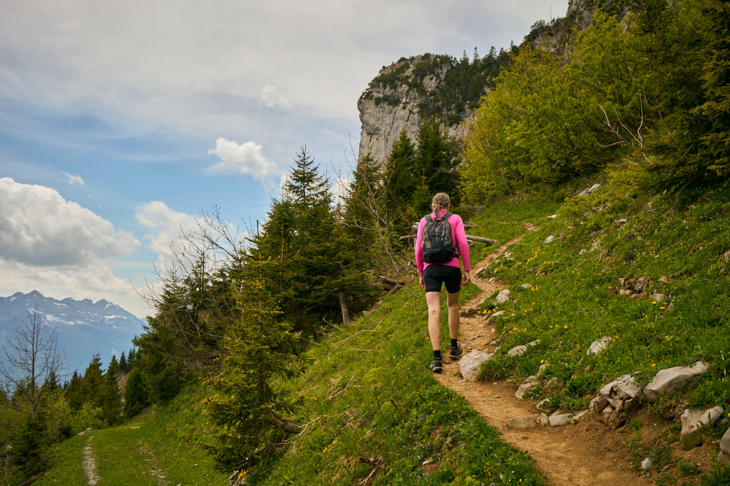 Auf dem Wanderweg zum Gipfel Auf dem Wanderweg zum Gipfel