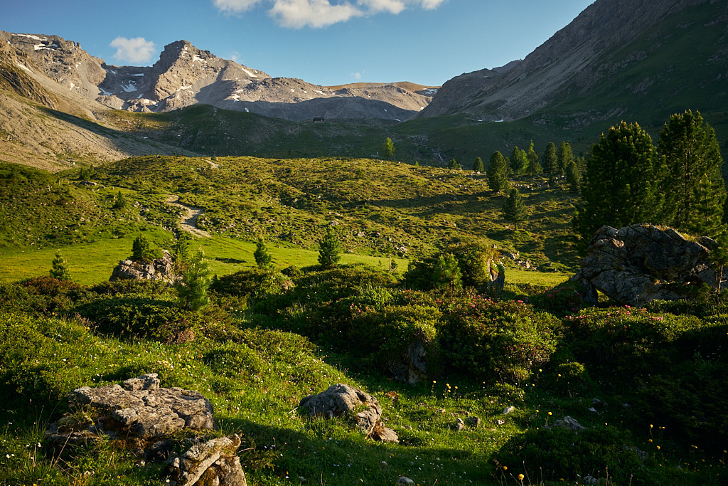Letzter Blick zurück zur Ela-Hütte