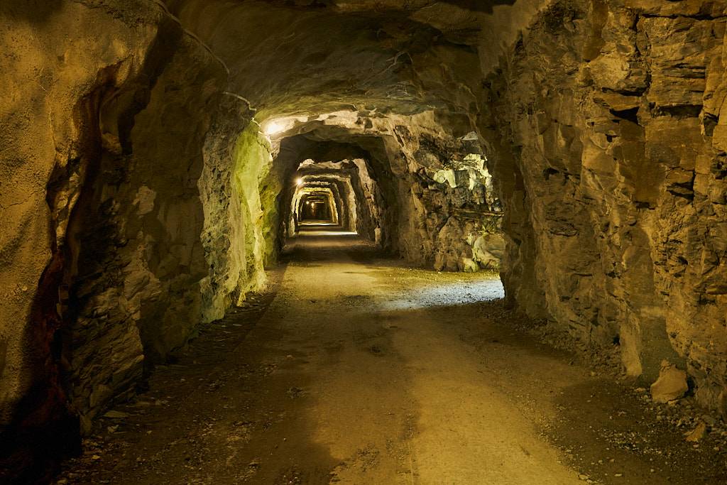 Auf dem Umgehungsweg des Strassentunnels