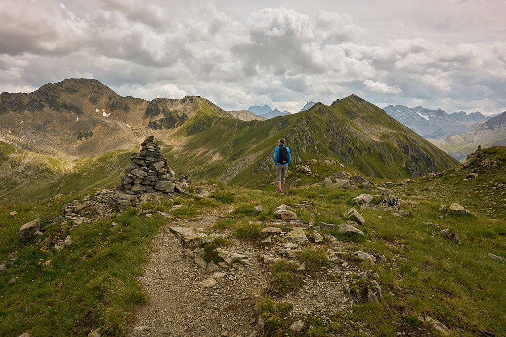 Auf dem Gratweg über die Jakobshornkette Auf dem Gratweg über die Jakobshornkette