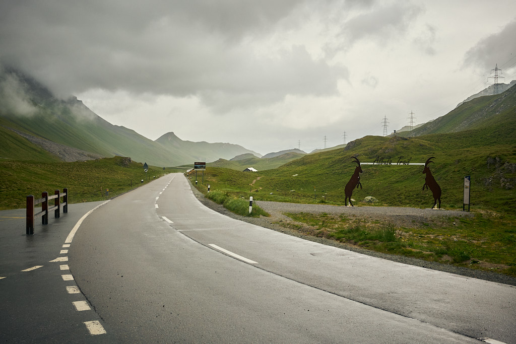 Auf der Passhöhe vom Albulapass Auf der Passhöhe vom Albulapass