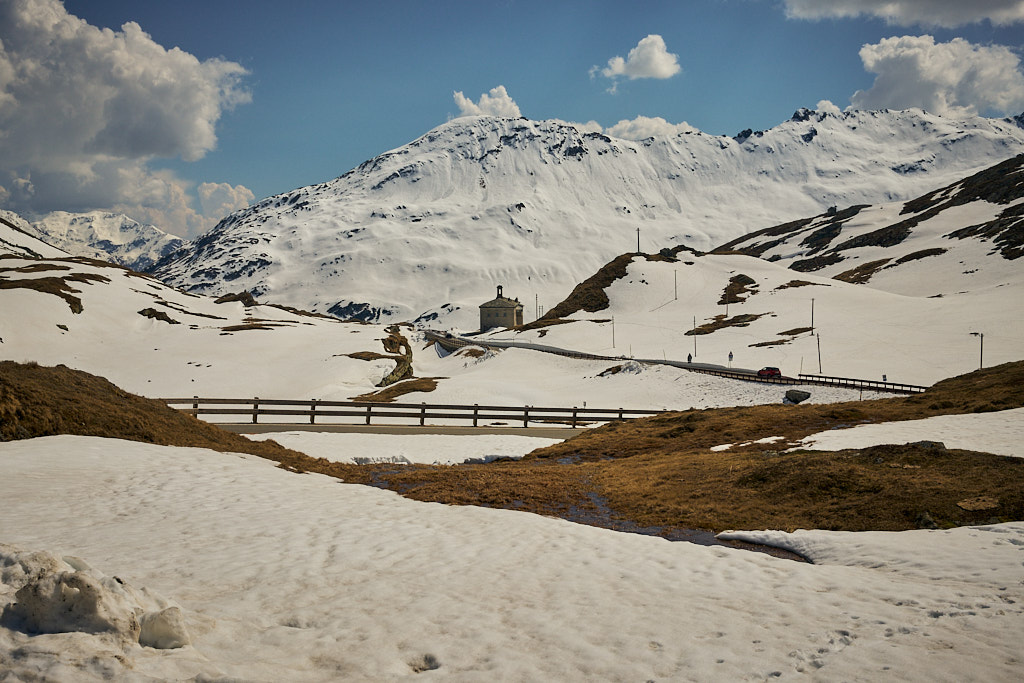 Blick vom Pass in Richtung Italien Blick vom Pass in Richtung Italien