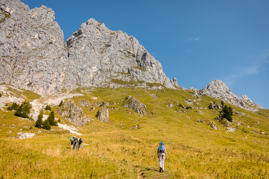 Aufstieg in Richtung Schäfer