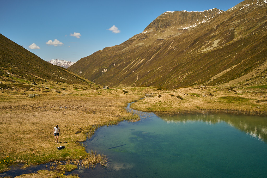 Badeversuche im eiskalten Wasser Badeversuche im eiskalten Wasser