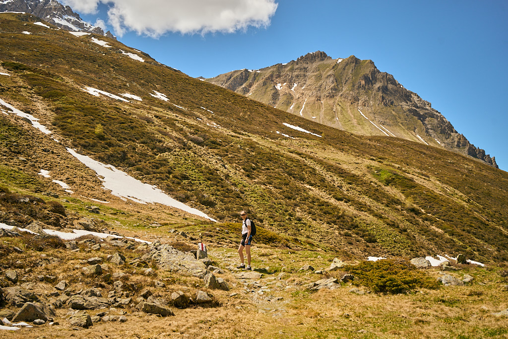 Am Anfang des Aufstiegswegs zum Sertigpass Am Anfang des Aufstiegswegs zum Sertigpass