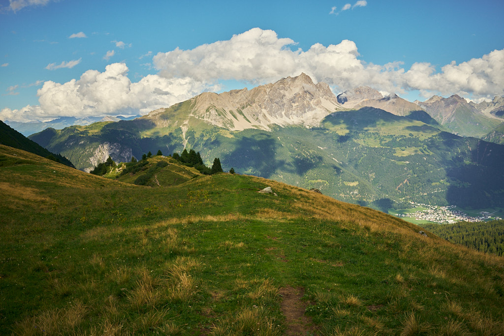 Der Piz Mitgel auf der anderen Talseite Der Piz Mitgel auf der anderen Talseite