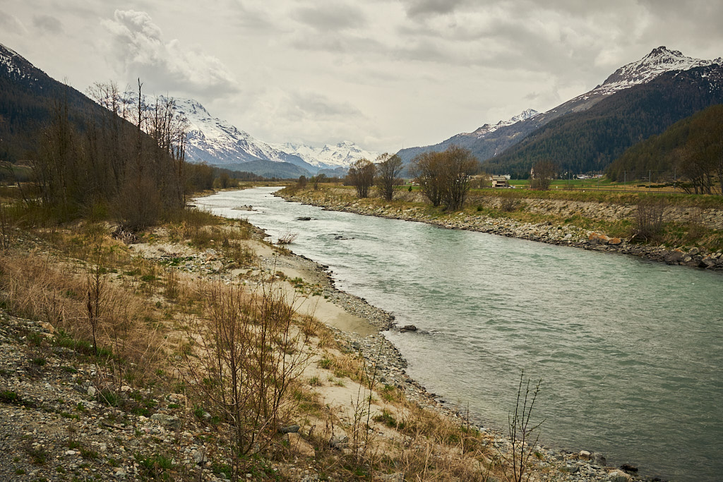 Auf dem Inn-Radweg nach St. Moritz Auf dem Inn-Radweg nach St. Moritz
