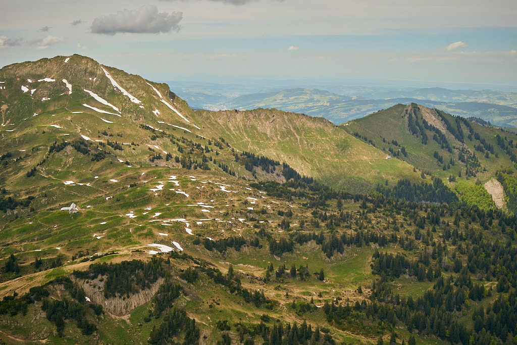 Blick vom Gipfel auf Speer und Bodensee Blick vom Gipfel auf Speer und Bodensee