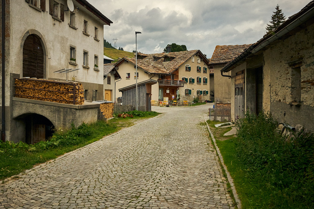 Das Dorf Hinterrhein