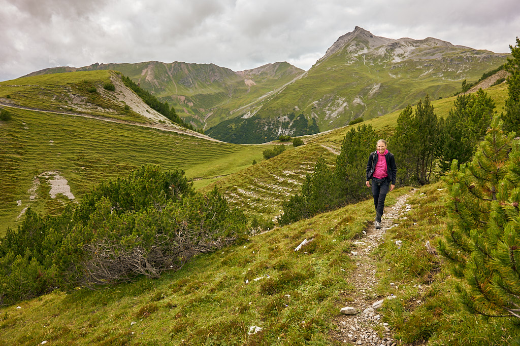 Unterwegs zur Alvascheiner Alp Unterwegs zur Alvascheiner Alp