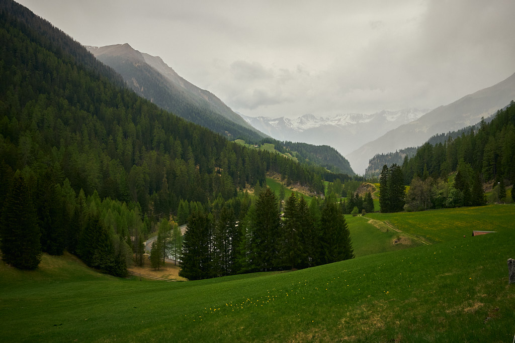 Auf der Rückfahrt von Preda nach Bergün Auf der Rückfahrt von Preda nach Bergün
