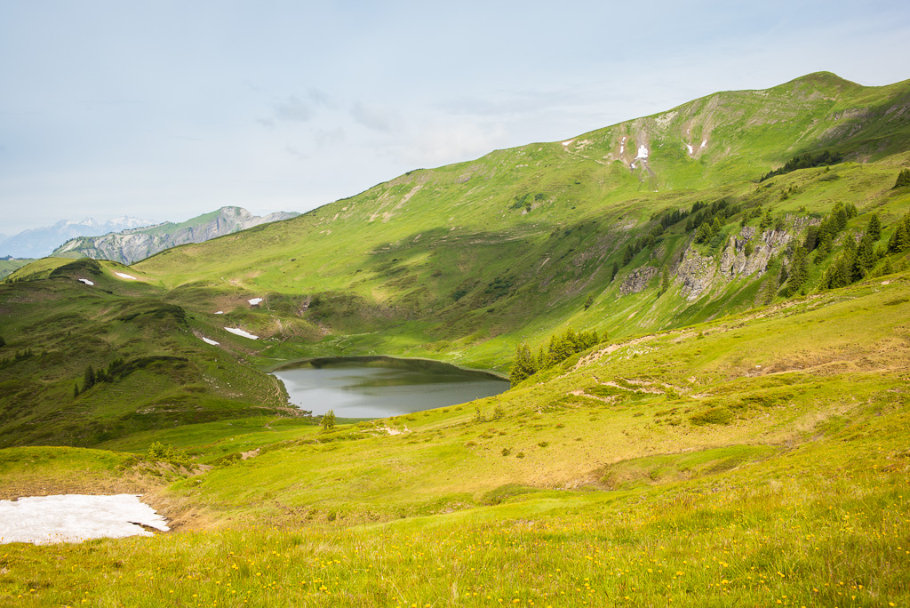 Spätere Abstiegsroute von der Sünser Spitze zum Sünser See