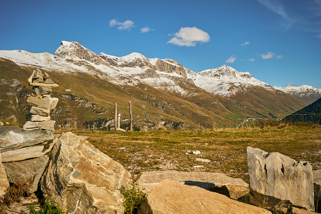 Ankunft auf dem Passo del Scengio Ankunft auf dem Passo del Scengio
