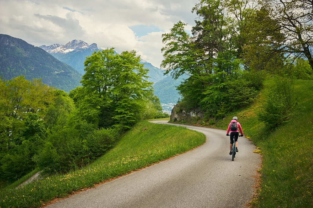 Auf der Abfahrt nach Haldenstein Auf der Abfahrt nach Haldenstein