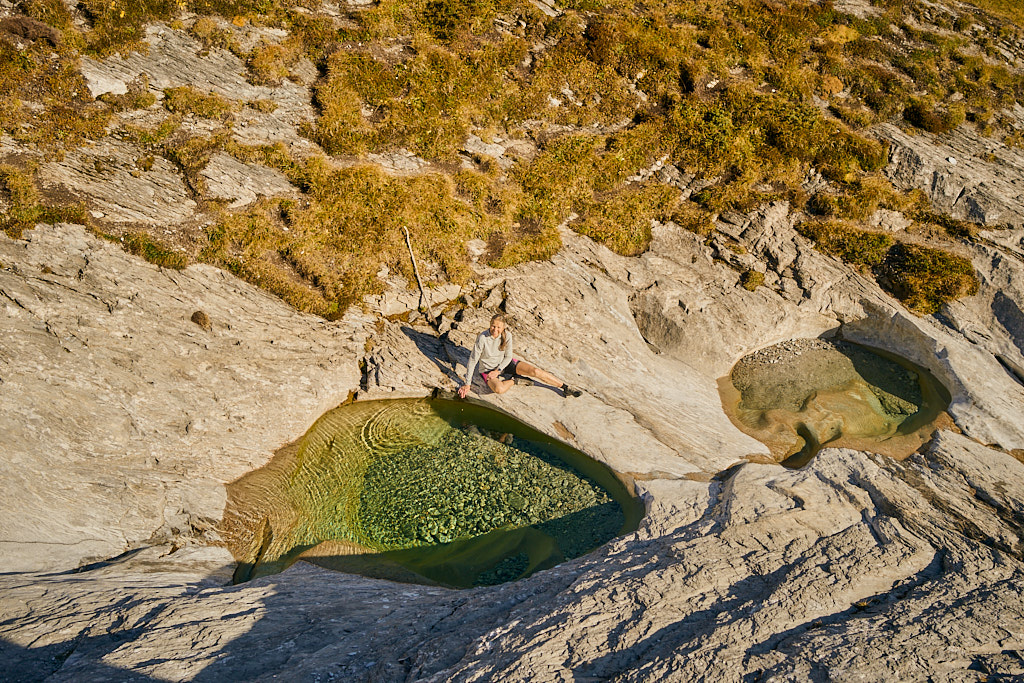 Der sonnigste und grösste Badeplatz um diese Uhrzeit