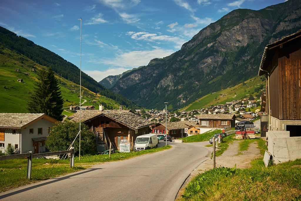 Ankunft im Dorf Vals