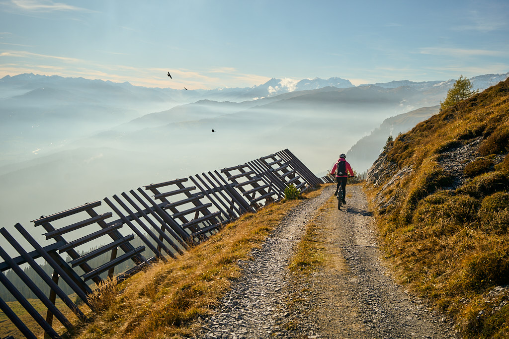 Auf der Abfahrt nach Trin