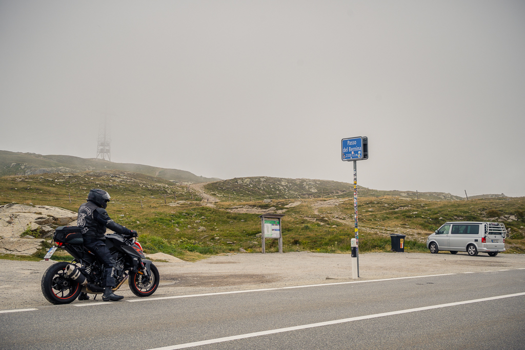 Ankunft auf dem Berninapass