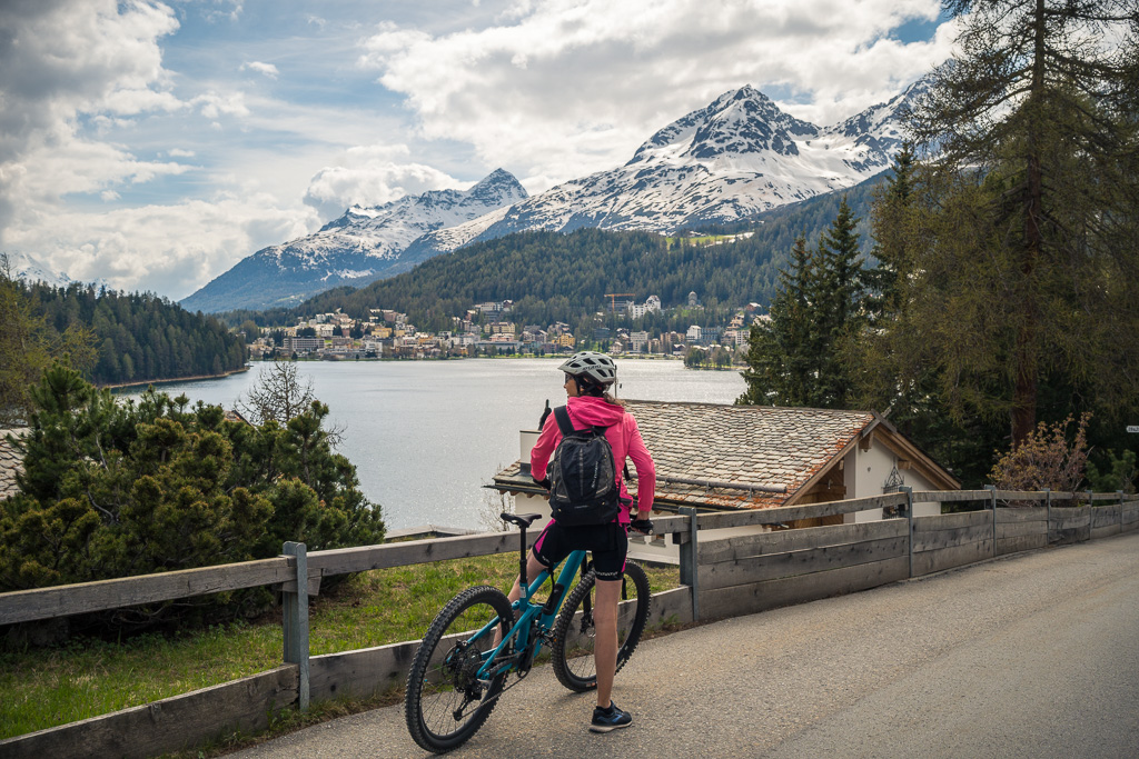 Ankunft in St. Moritz