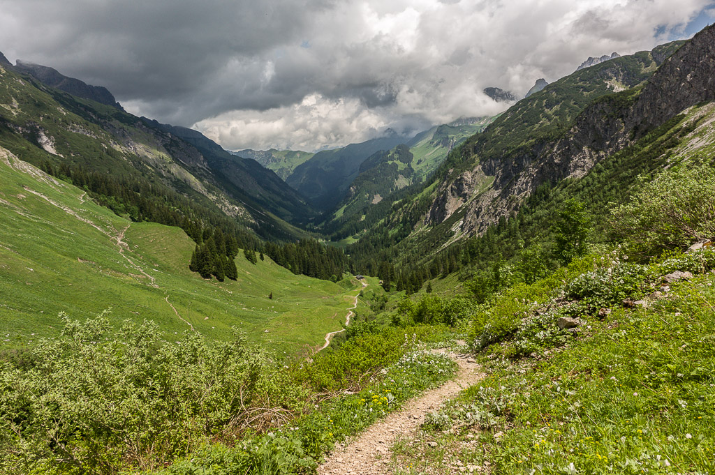 Aufstieg am Ende des Rappenalptals Aufstieg am Ende des Rappenalptals
