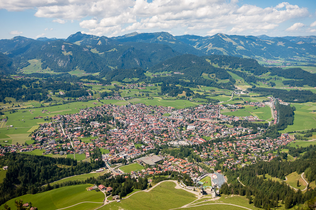 Tiefblick auf Oberstdorf