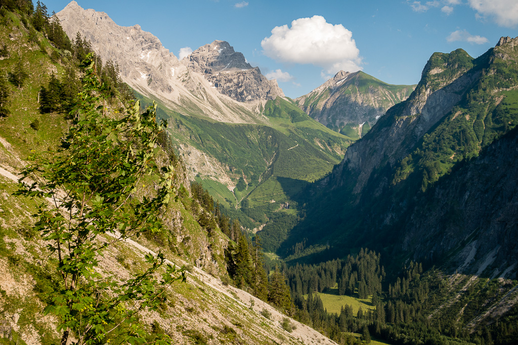 Blick vom Gleitweg ins Oytal