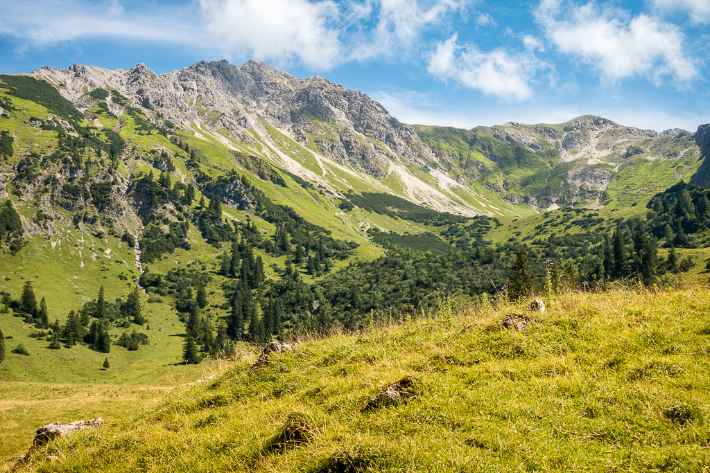 Blick von der Willersalpe zur Vorderen Schafswanne